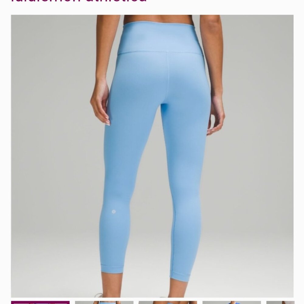 Lululemon wundertrain leggings aero blue 8